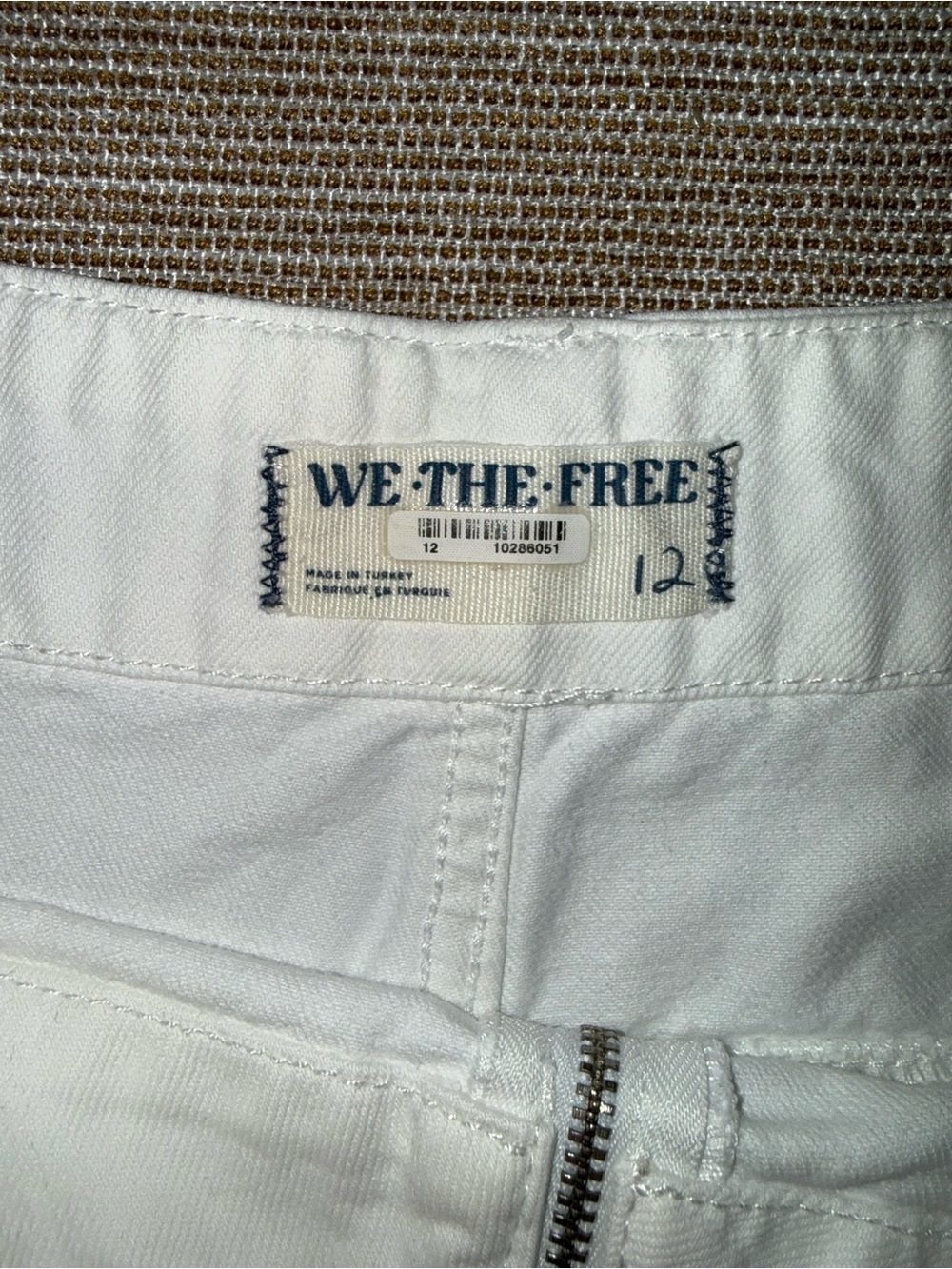 We The Free White Tie-Waist Denim Skort - Picture 4 of 5